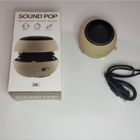 GEMS Compact Speaker Rechargeable Portable Speaker (Gold Brown) - Picture 2 of 5